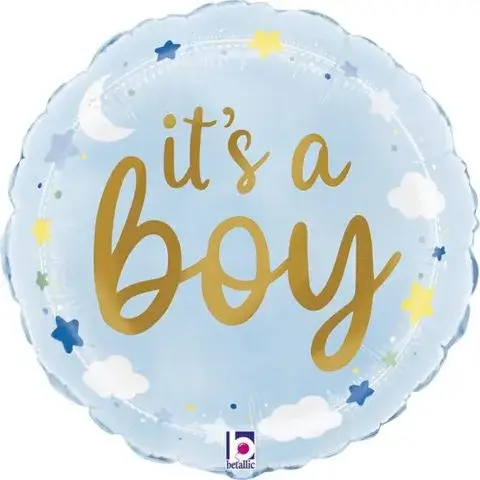 Μπαλόνια Γέννησης ‘It’s a Boy’ – Γιορτάστε τον Ερχομό του Μικρού σας Πρίγκιπα